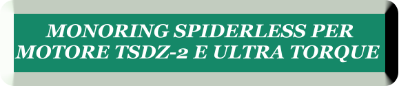 MONORING SPIDERLESS PER  MOTORE TSDZ-2 E ULTRA TORQUE